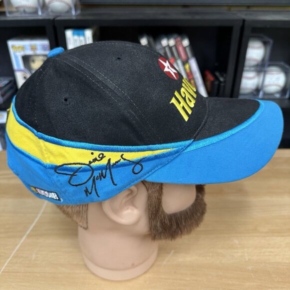 Vintage Jamie McMurray Havoline Adjustable Hat Cap NASCAR Chase Black Blue - Picture 3 of 6